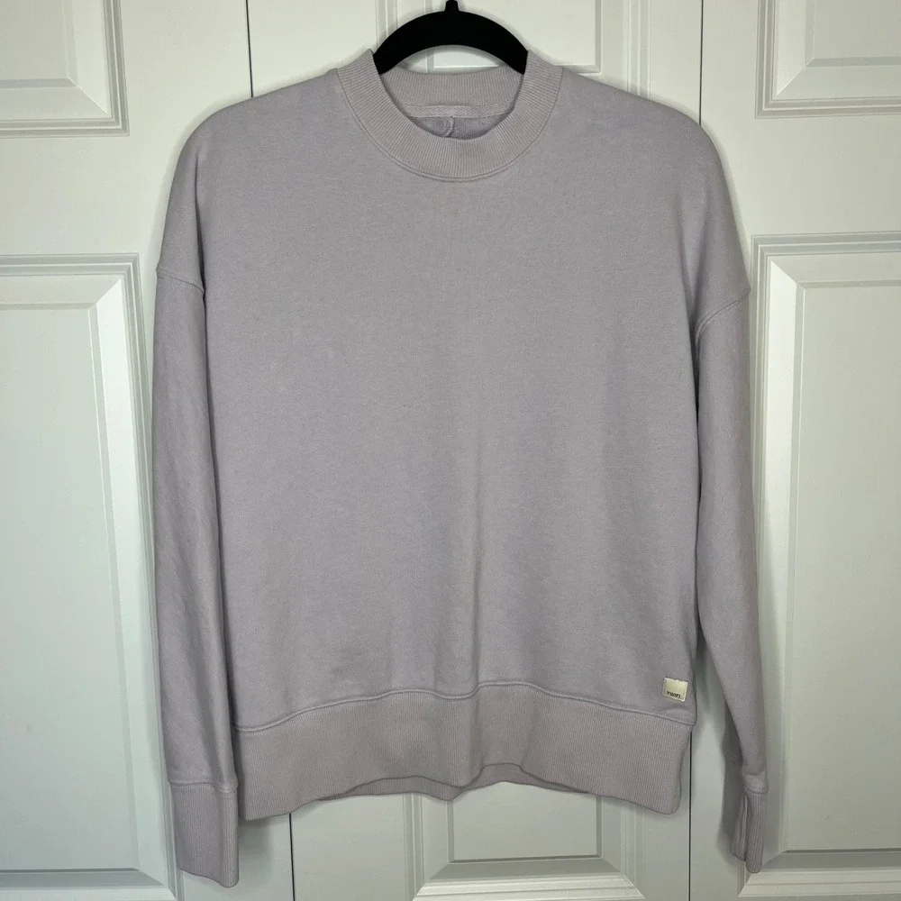 Vuori Sedona Pullover Sweatshirt Lavender Purple Athleisure Crewneck XS VW298 - Picture 3 of 10